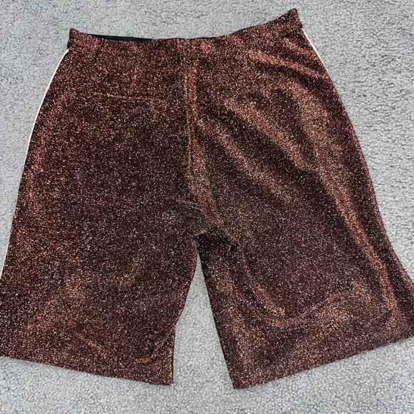 SCOTCH & SODA Metallic Bronze Bermuda Shorts w/ Racing Track Stripes EUC -Size S - Picture 5 of 16